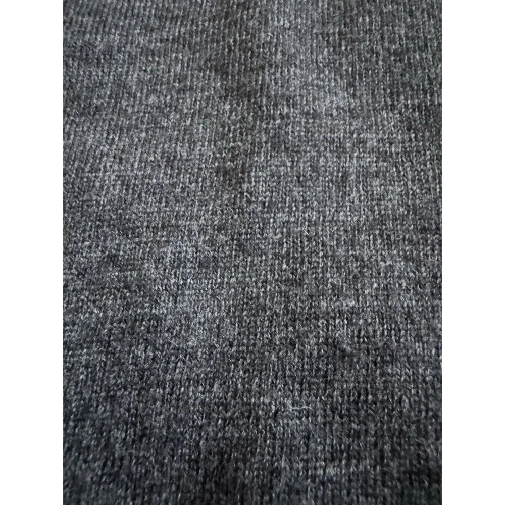 Banana Republic Merino Wool Sweater Mens XL V Neck Lightweight Pullover Gray